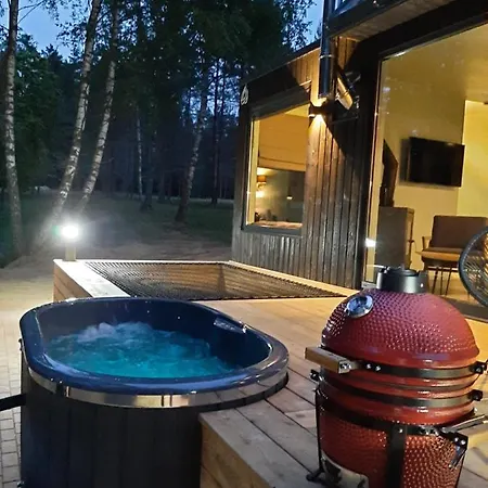 Brendis -'Virs Azuolu' - Forest Spa - Free Jacuzzi Paplatele Exterior photo